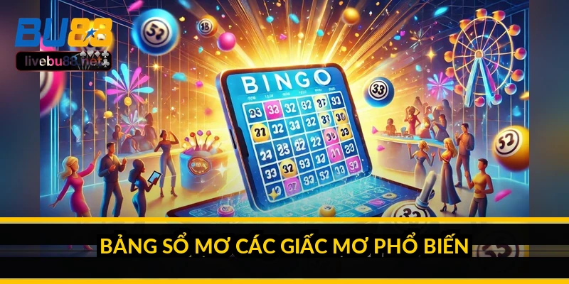 Bảng sổ mơ các giấc mơ phổ biến